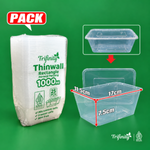 thinwall rectangle 1000ml