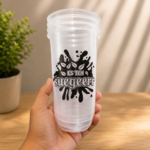 sablon custom cup oval 22oz tebal 7gr