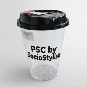 Cup Injection 14 oz tutup hitam