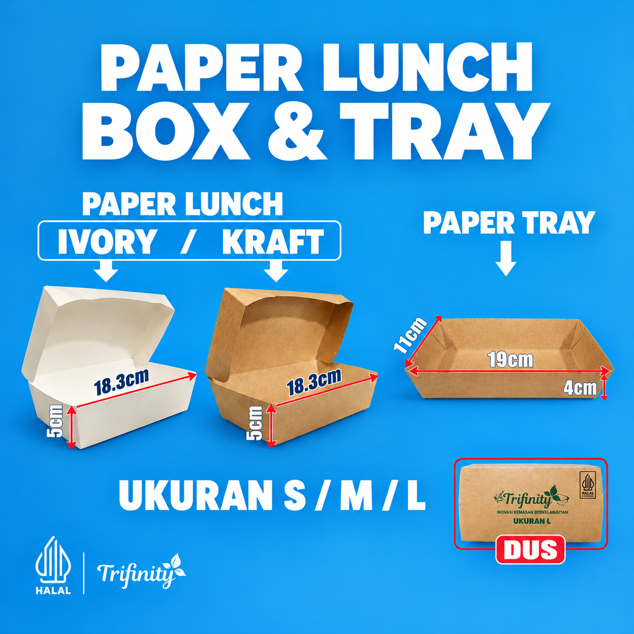 poster promosi kotak makan kertas